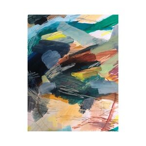 original abstract art - mixed media on paper 16” x 20”